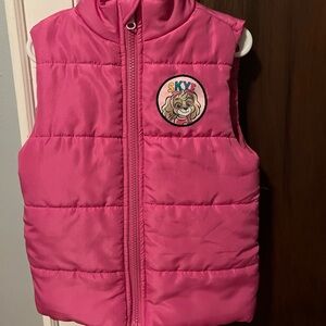 Paw Patrol Skye Pink Kids Puffer Vest 4T